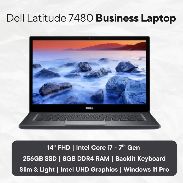 Dell-Latitude-7480-Intel Core i7 - 7th Gen-14 Inch-Refurbished-Laptop
