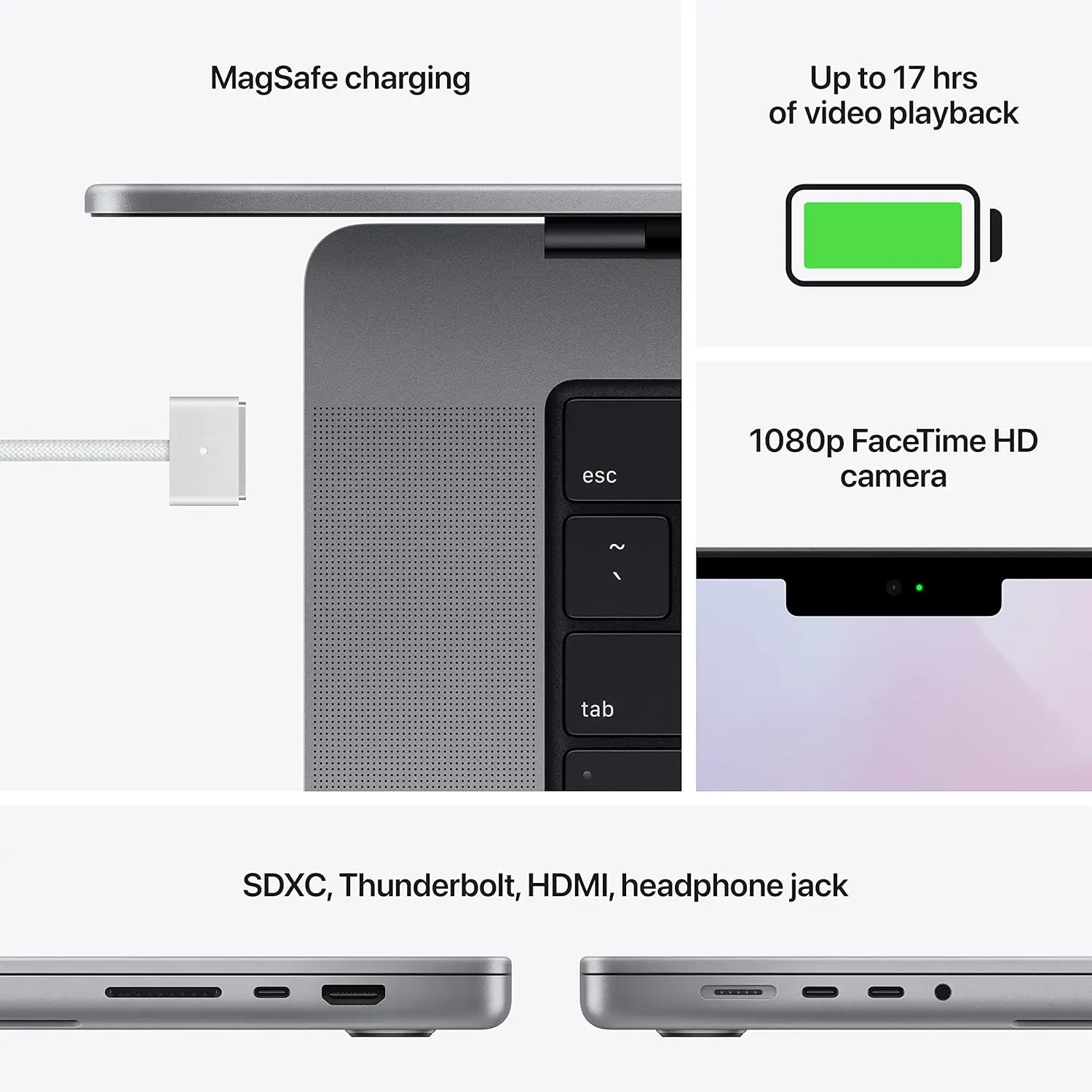 Apple Macbook Pro A2442 (2021): M1 Pro Chip, 14.2" Retina XDR Display, 16gb Unified Memory, 512gb SSD - Refurbished
